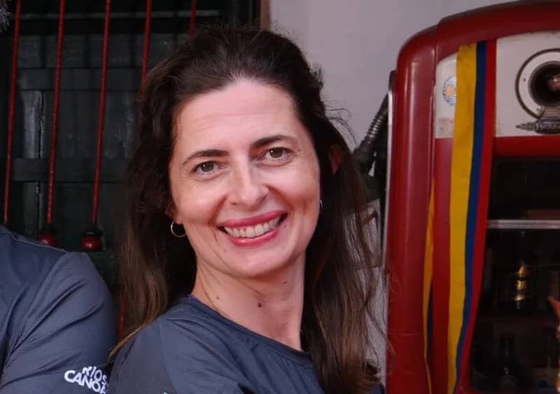 Portrait of a smiling Laurence Defabri